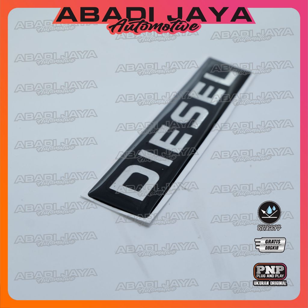 Joeley_Id Emblem Diesel Kijang Kapsul / Emblem Timbul Diesel Kijang / Stiker Diesel Kijang Kapsul
