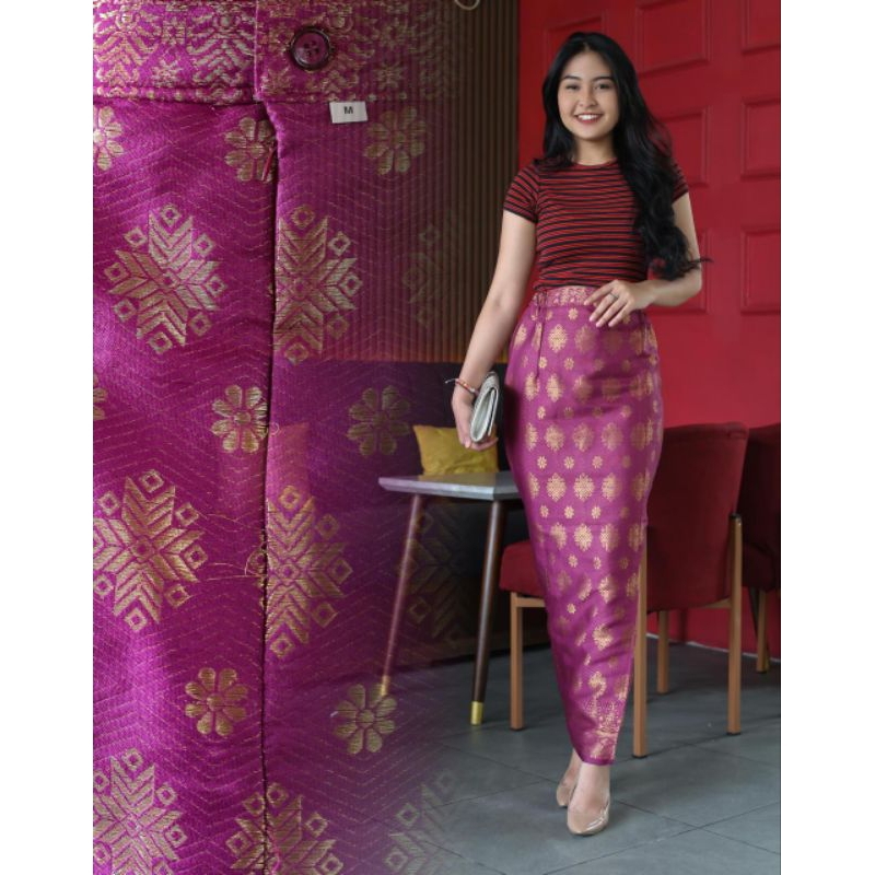 Rok bawahan kebaya / rok songket span / span rok palembang / rok modern jumbo bawahan kebaya / rok j