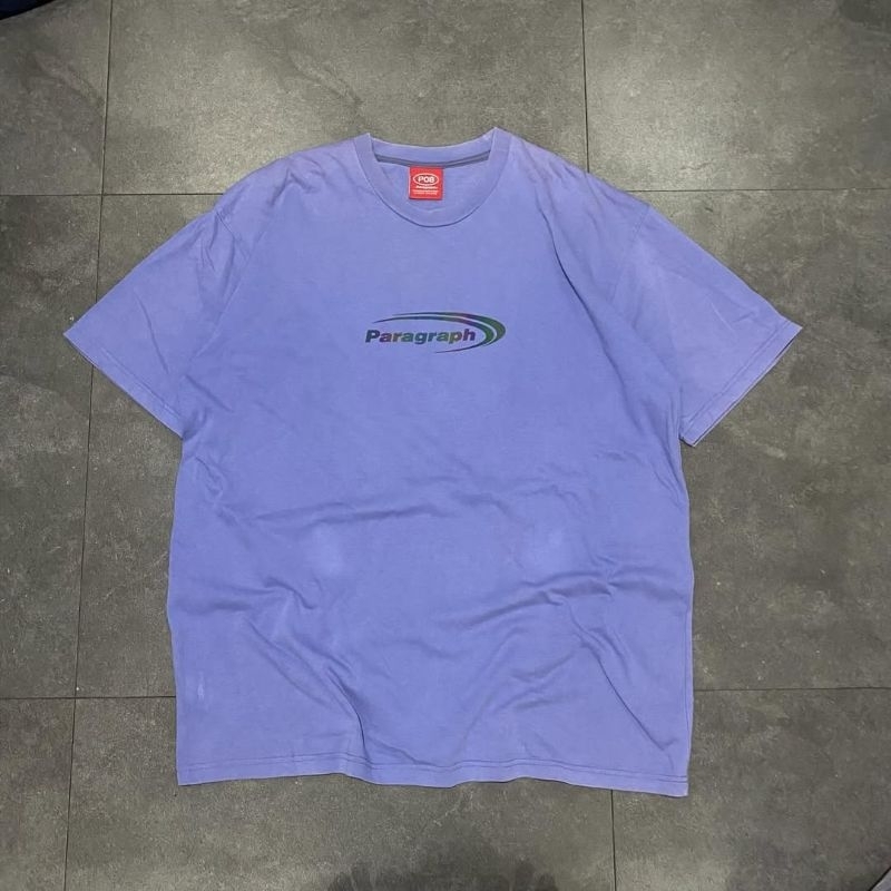 Paragraph Oversize Tshirt Purple