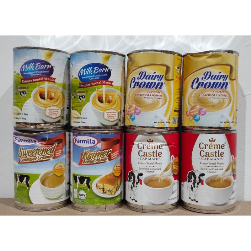 

Susu Kental Manis 500gr, Barang Pesok&berkarat, isinya masih bagus, exp masih lama