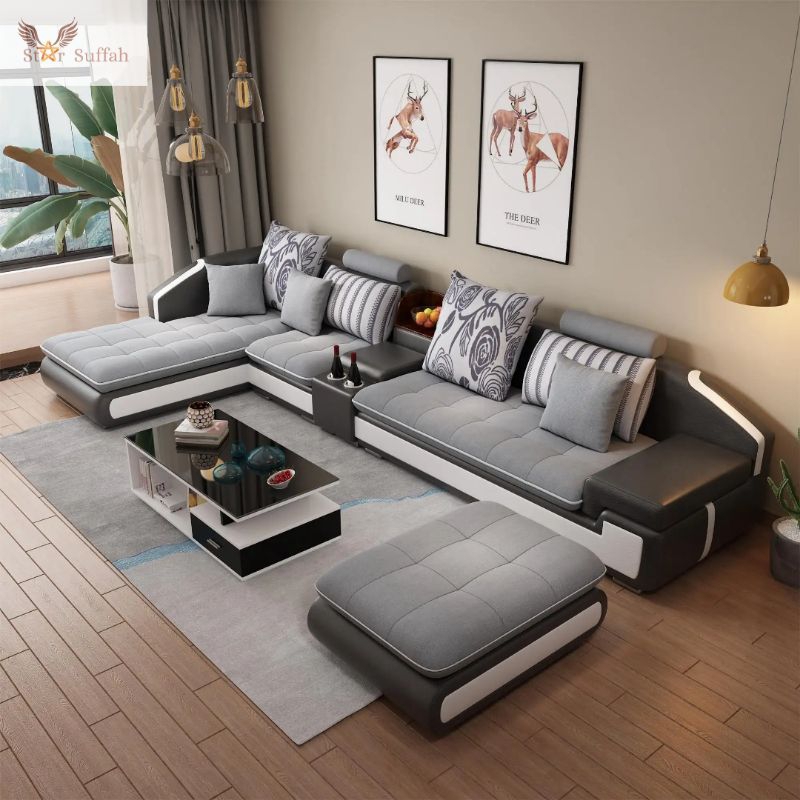 Sofa set sectional design terbaru kursi sofa tamu minimalis model kekinian sofa set modern