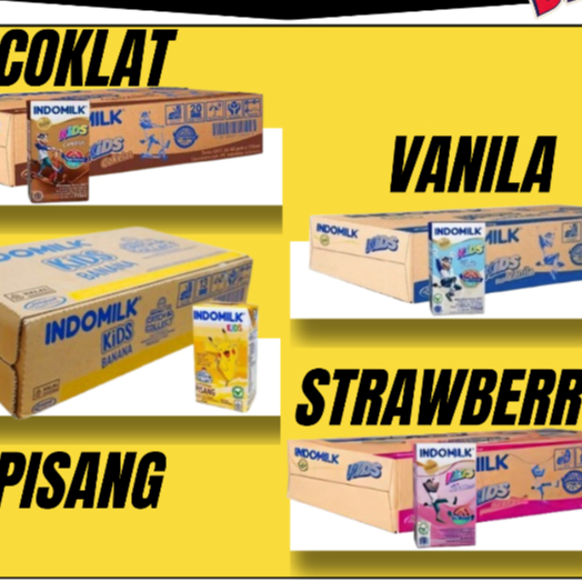

NEW !! SUSU INDOMILK UHT 115ml . 40pcs / Per Dus