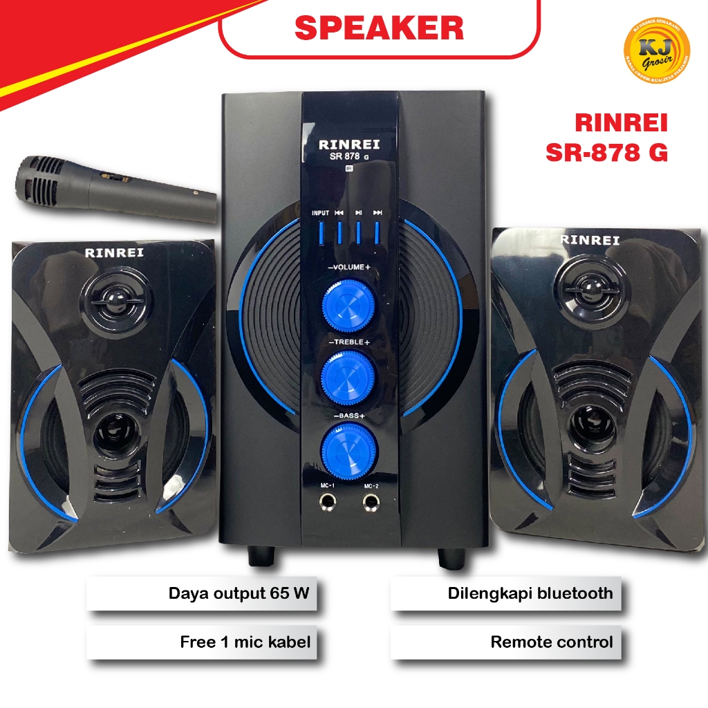 SPEAKER RINREI SR 878 G / SPEAKER MURAH / SPAKER TERMURAH / REKOMENDASI SPEAKER MURAH BERGARANSI