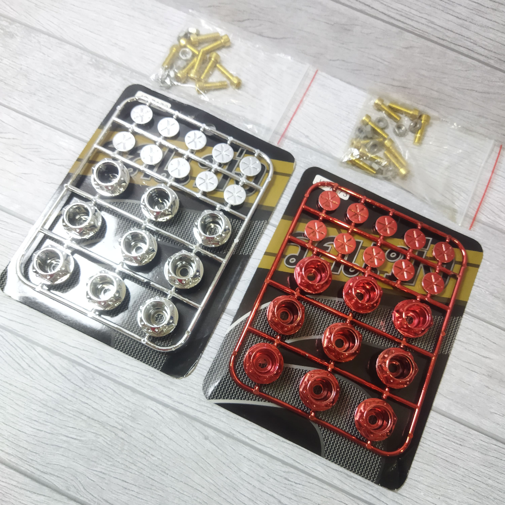 Cover Baut Spakbor Plat Nomor Tameng Knalpot Monel Baut Cover Baut L Variasi Motor Tutup Baut Plasti