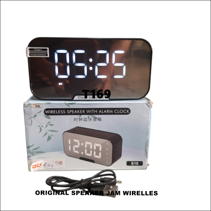 T169 COD SPEAKER PORTABLE ORI JAM DIGITAL LED WACTH BLUETOOTH DENGAN TEKNOLOGI BLUETOOTH 5.0 10 meK
