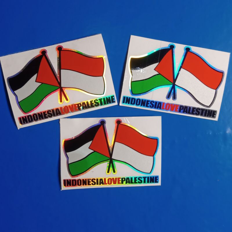 

Stiker Indonesia Love Palestina