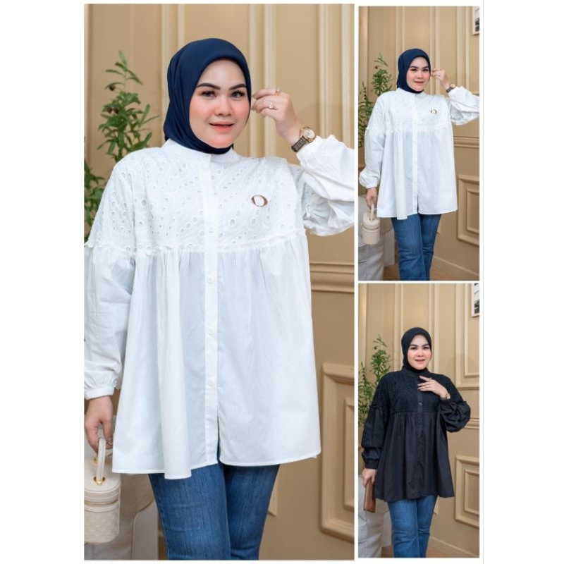 SAFIRA BLOUSE KATUN BORDIR ORI BY WINODY