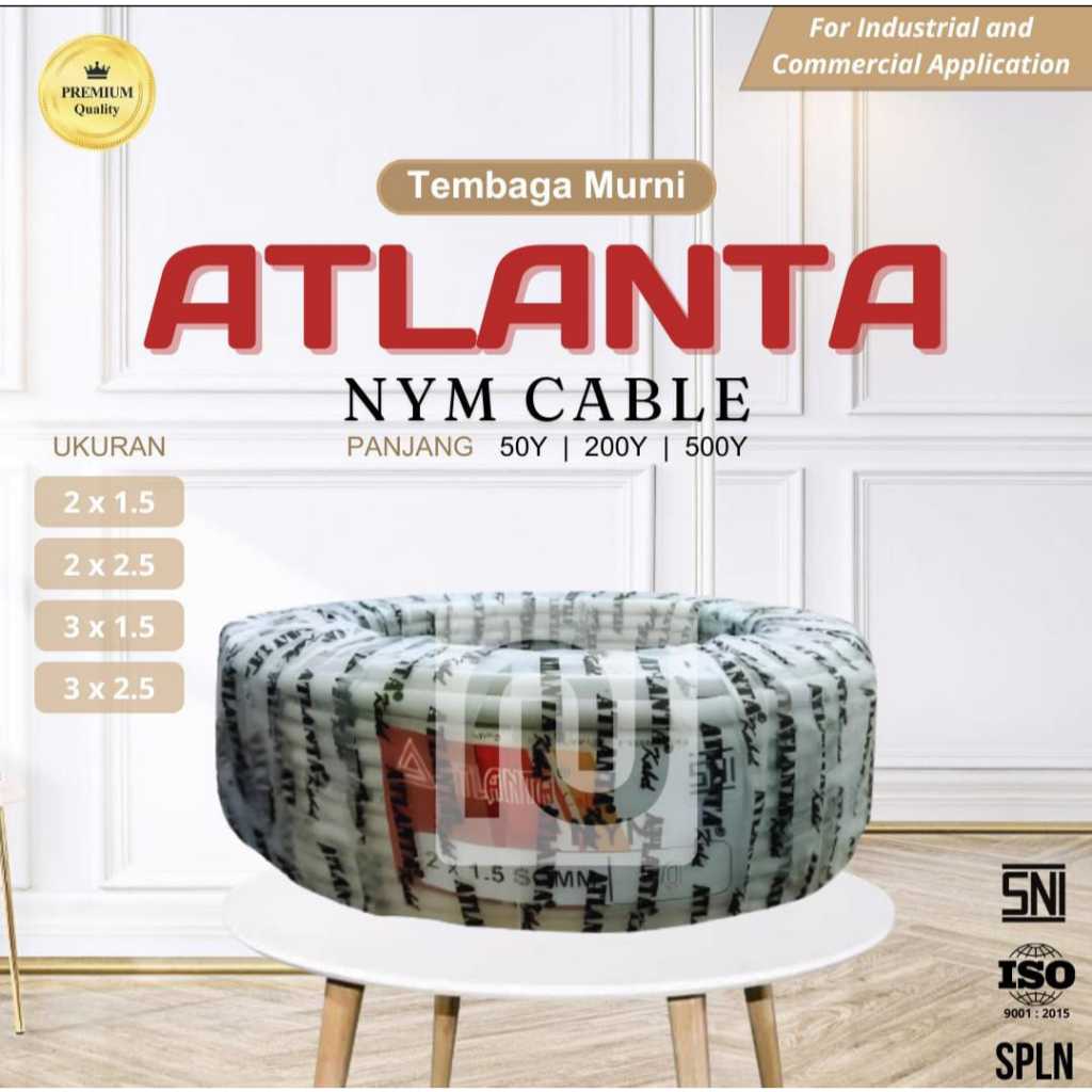 KABEL LISTRIK SNI ATLANTA 2X1,5