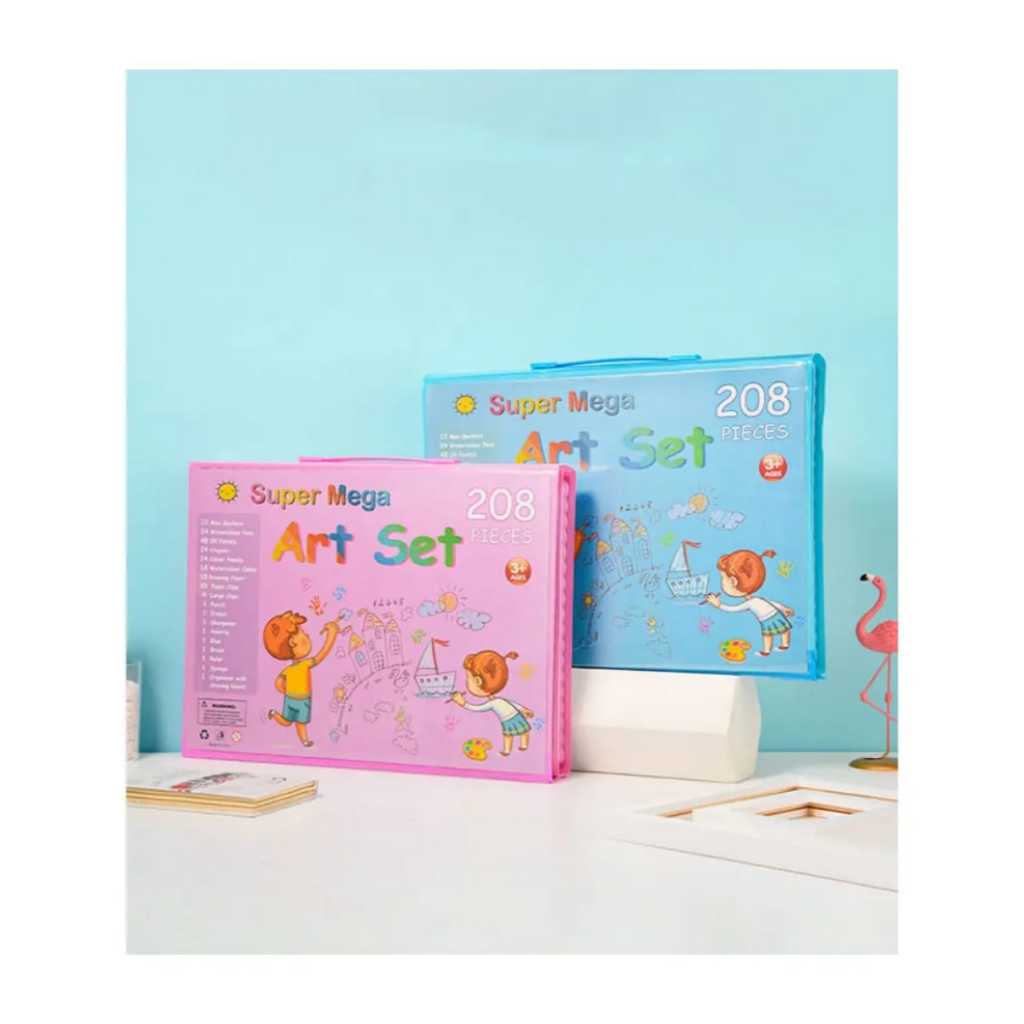 Crayon Set Pensil Warna Spidol Warna Mewarnai Crayon Oil Pastel Art Set Pensil Warna Crayon Isi 208 