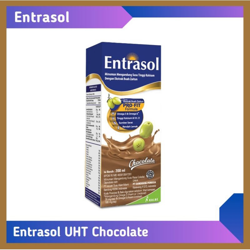 

Entrasol Susu UHT Chocolate 185ml