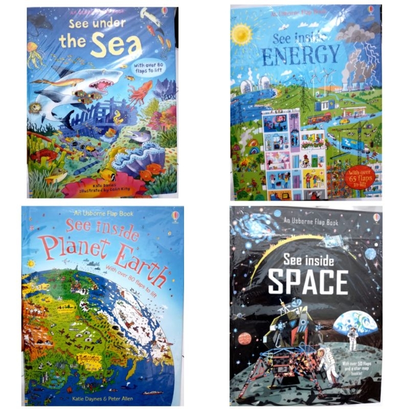HC Usborne see inside under the sea/see inside planet earth/see inside space/see inside energy