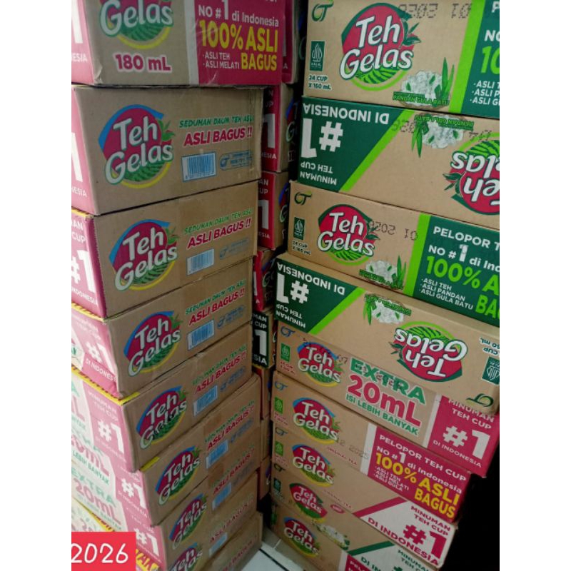 

KHUSUS INSTAN KURIR-TEH GELAS CUP 160ML KARTONAN ISI 24PCS