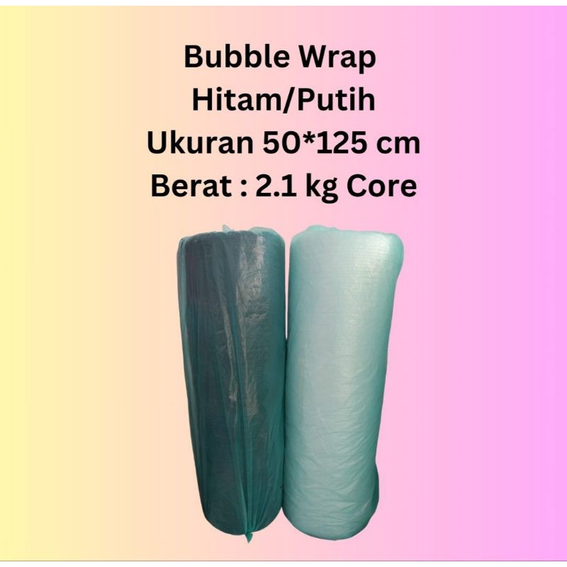 

bubble wrap hitam/putih
