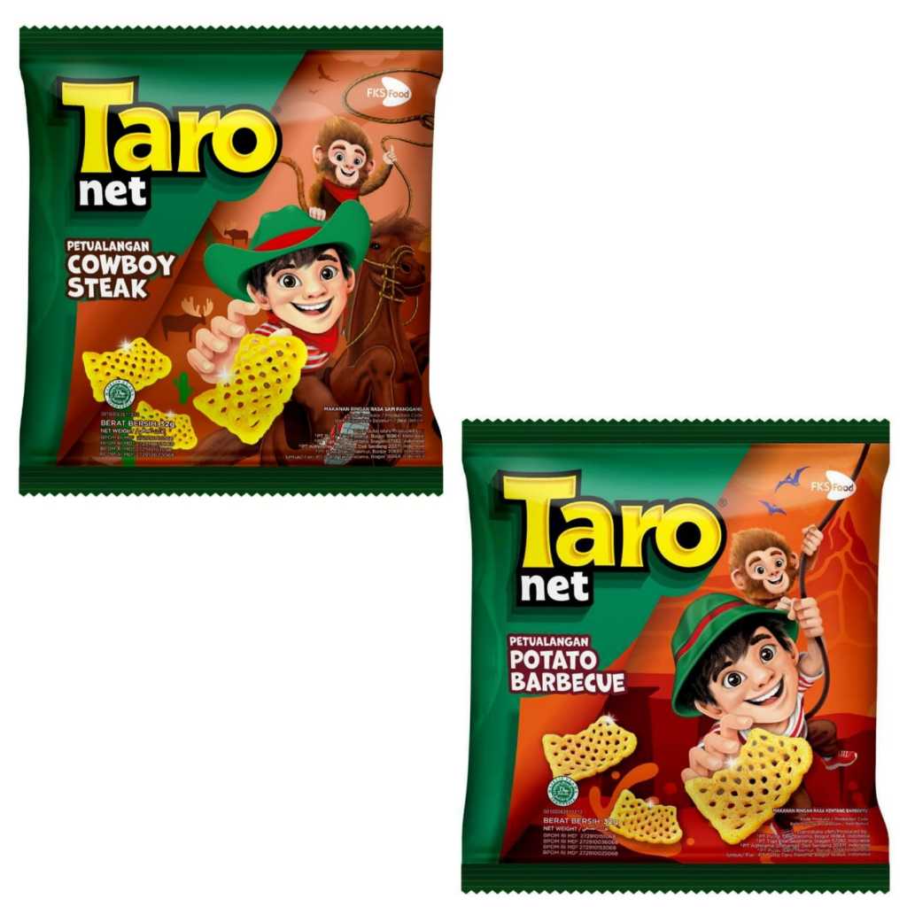 

Taro Net 32gr Petualangan Potato Barbecue dan Petualangan Cowboy Steak