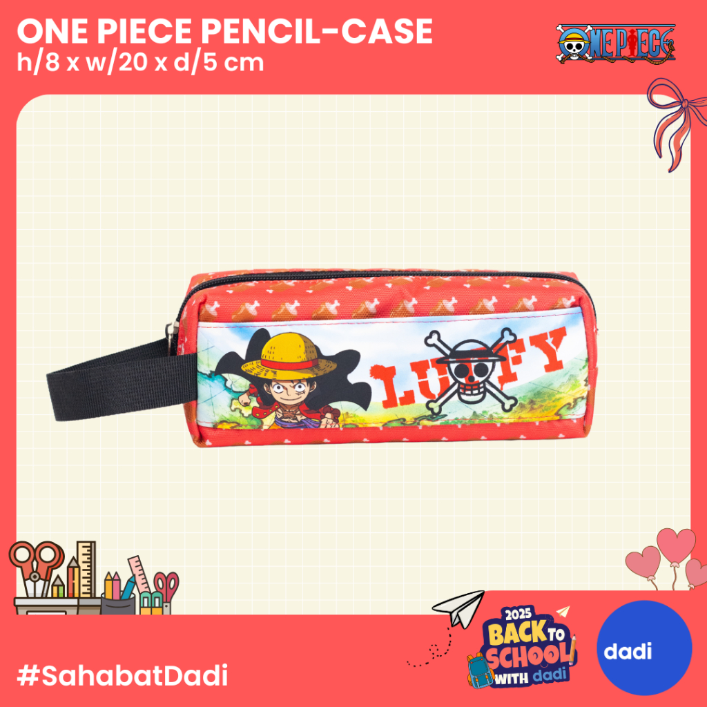 

Dadi - One Piece Luffy Essential Lite Pencil Case - Tempat Pensil/Alat Tulis