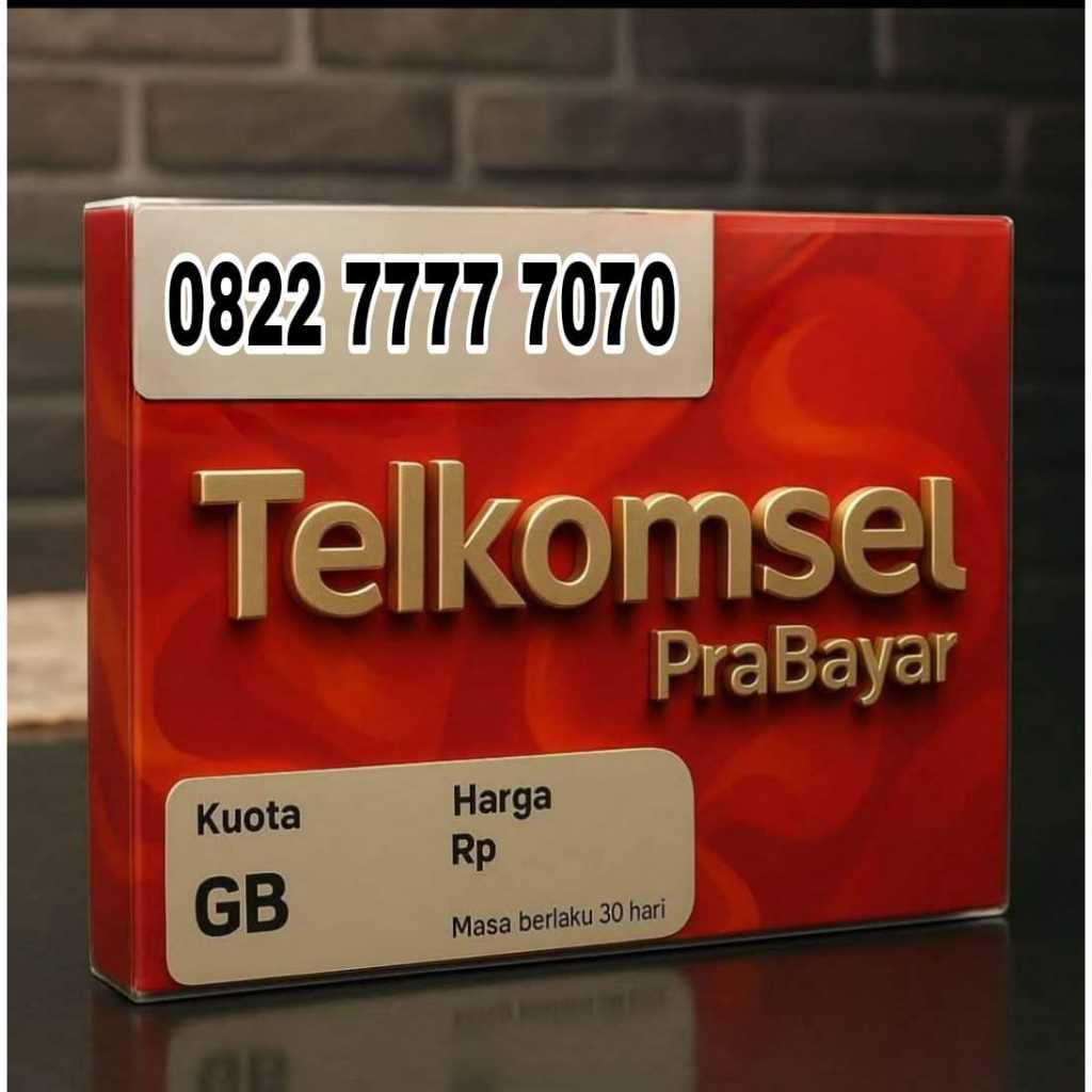 Nomor Cantik Kartu Perdana Telkomsel 4G 5G Nomor Super 7777 7070