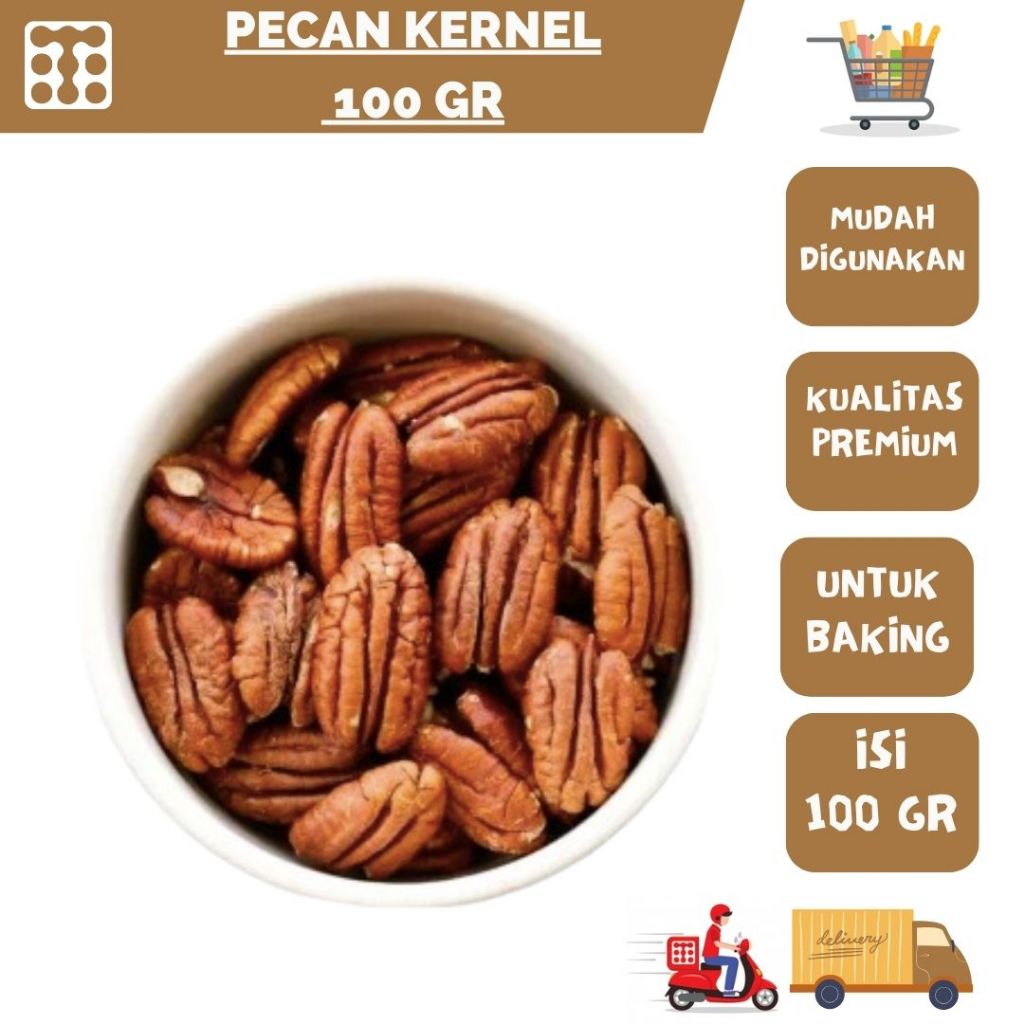 

PECAN KERNEL UKURAN KEMASAN REPACK 100 GRAM