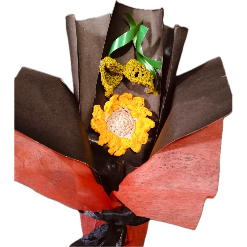 Bucket Crochet SunFlower Bloom