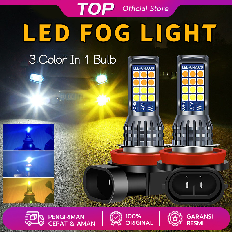 LED FOGLAMP 3 WARNA H11 AVANZA XENIA CALYA SIGRA AGYA AYLA ERTIGA JAZZ BRIO ROCKY RAIZE YARIS