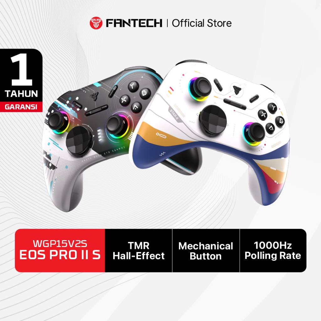 Fantech EOS PRO II S Gamepad HALL EFFECT mechanical Wireless Bluetooth Joystick PC Android IOS for L