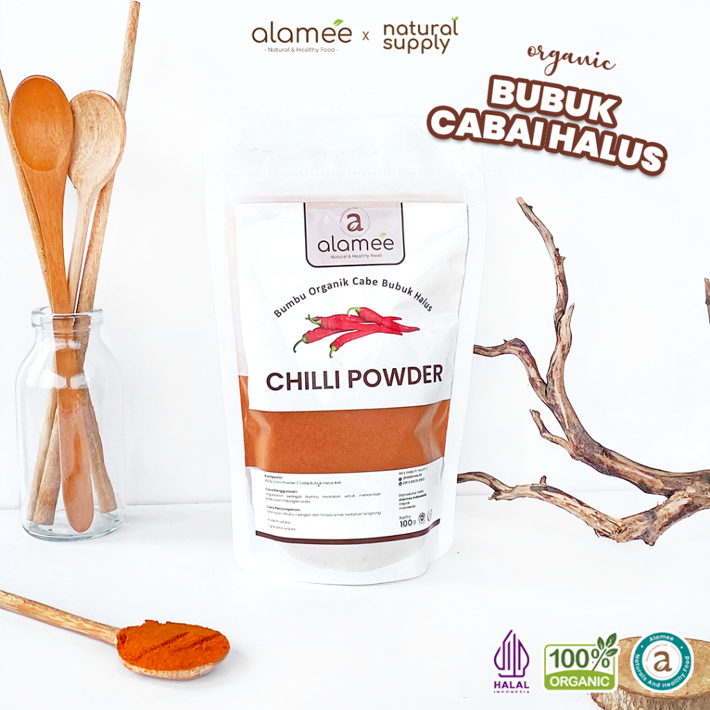 

Bumbu Cabe Cabai Bubuk Kering Halus Pedas Chilli Seasoning Powder Cabai Rempah Murni Asli Dapur 100g