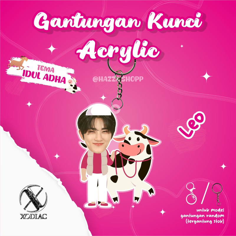Gantungan kunci Acrylic tema Xodiac