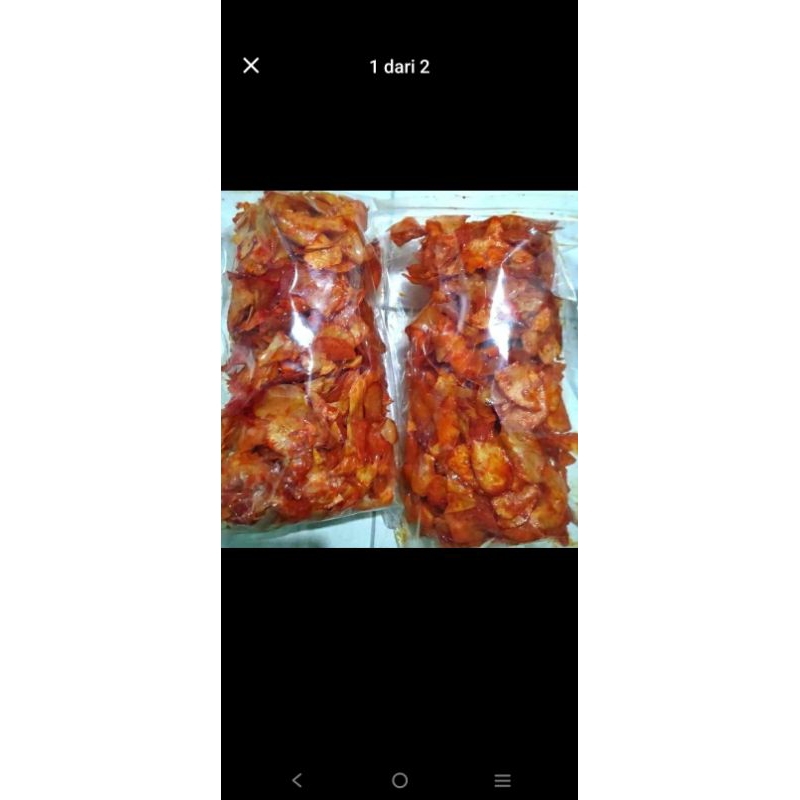 

keripik ubi pedas manis