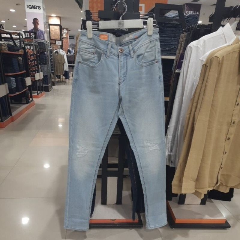 EMBA JEANS CELANA PANJANG DENIM PRIA STEADY JIM REGULAR FIT STRECTH SOBEK ORI|61618001