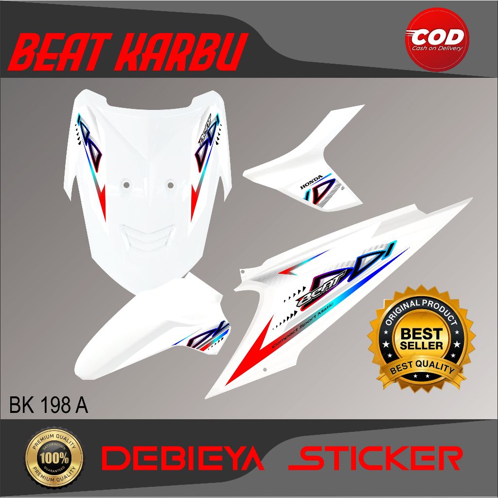 STRIPING VARIASI ORI HONDA BEAT 2008-2012 KARBU