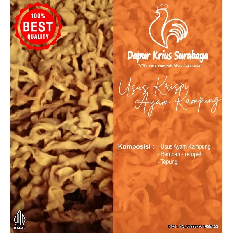 

Usus ayam kampung chrispy