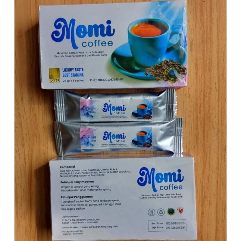 

momi coffee isi 5 sachet beli 1 box 125 gratis member