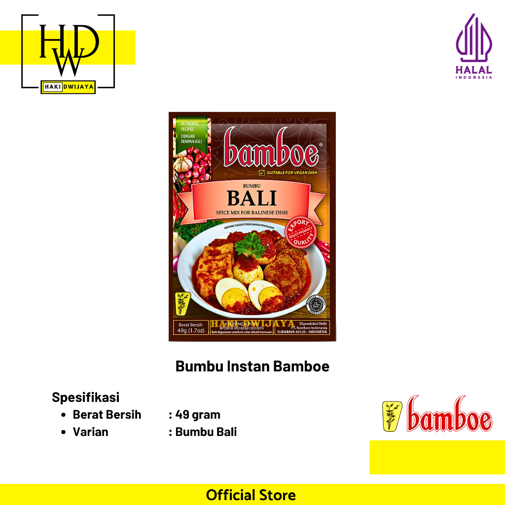 

Bamboe Bumbu Masak Instan Masakan Nusantara - Bumbu Bali