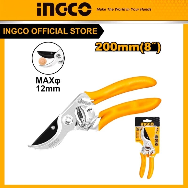 GUNTING DAHAN INGCO HPS1019 HIGH QUALITY 8" GUNTING KEBUN INGCO HPS 0109