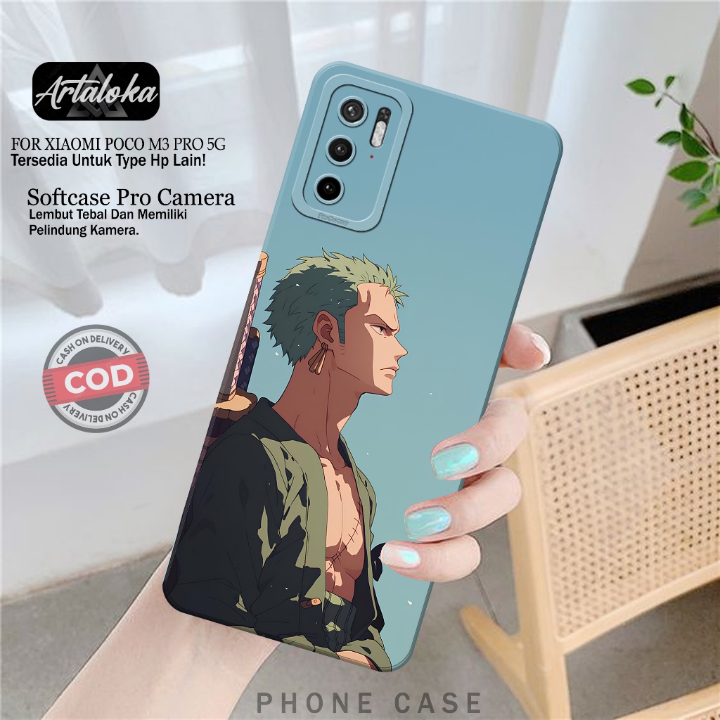 Softcase Hp Xiaomi Poco M3 Pro 5G Fashion Case Anime Case Poco M3 Pro 5G Silikon TPU Pro Camera Casi