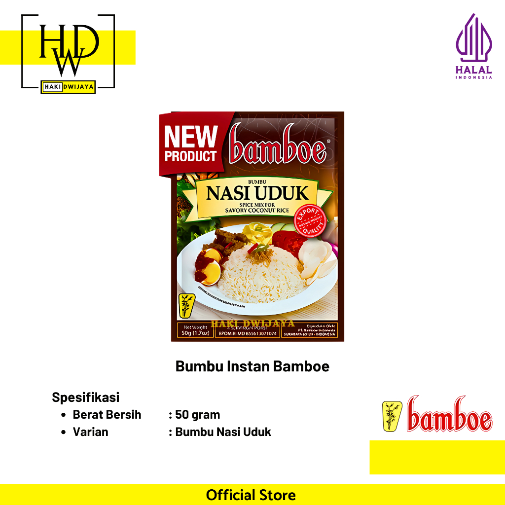 

Bamboe Bumbu Masak Instan Masakan Nusantara - Bumbu Nasi Uduk