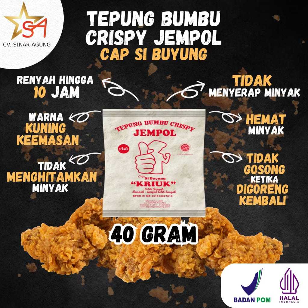 

Tepung Bumbu Crispy Cap Jempol Si Buyung Renyah Gurih 40 Gram