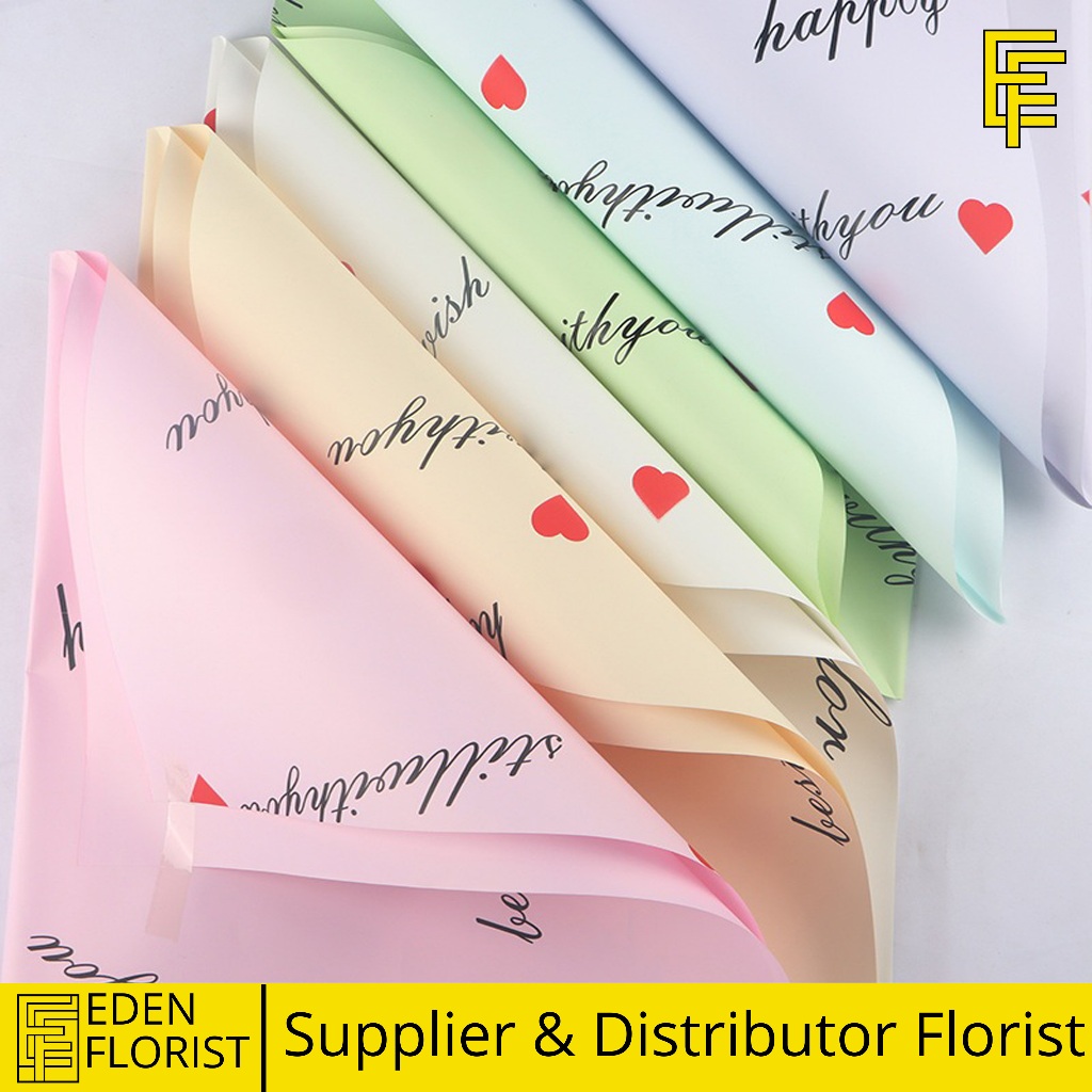 

EdenFlorist Wrapping Paper Kertas Buket Kado Bunga Florist Cellophane COD KB6166
