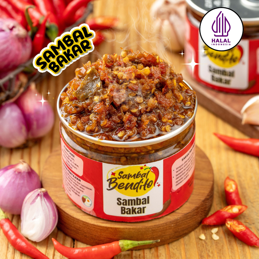 

BENDITO Sambal Bakar Saji Asap Pedas Halal Homemade 140gr