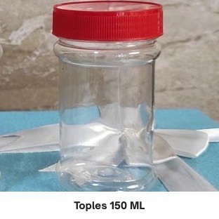 Toples Plastik 150 ml / Botol Plastik 150 ml / Toples Sambal / Toples Bumbu / Toples Kecil (HARGA PE