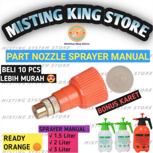 REPLACEMENT NOZZLE SPRAYER SPUYER MANUAL 2 - 3 LITER 2L 3L SEMPROTAN BURUNG TANAMAN SPARE PARTS ALAT