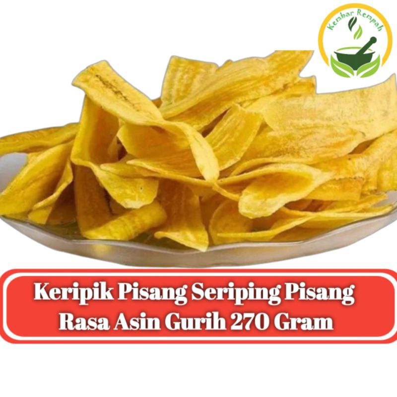 

SERIPING PISANG KERIPIK PISANG RASA ASIN GURIH KEMASAN 270 GRAM