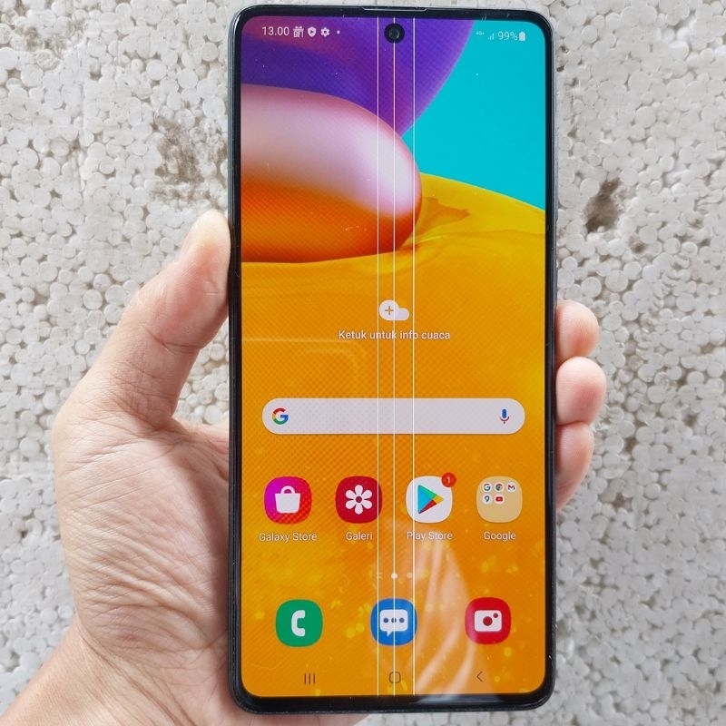 Handphone Hp Samsung Galaxy A71 Ram 8/128 NFC Second Eks Resmi Sein Mulus Original