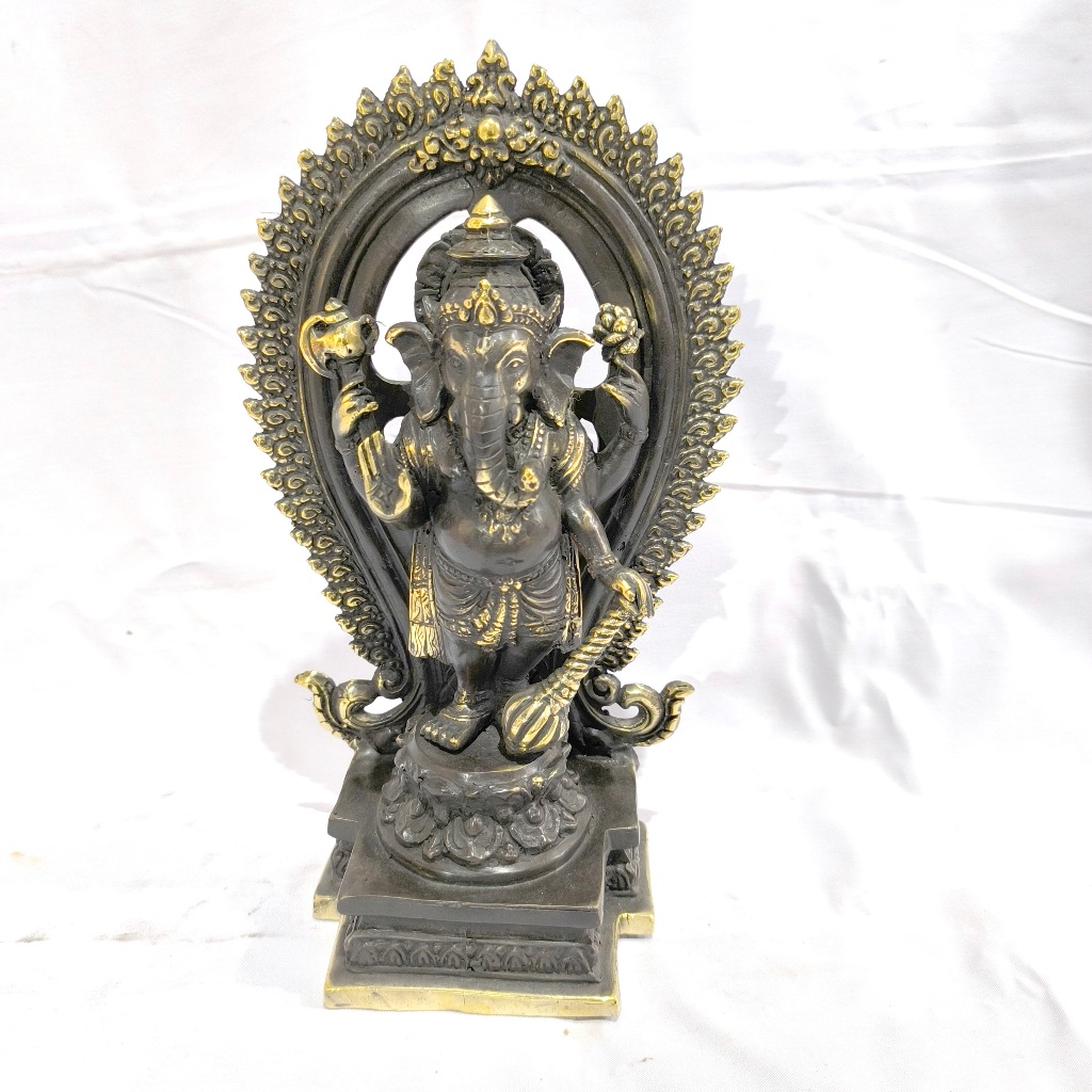 patung dewa ganesha ganesa ghana perunggu arca ganesha bronze