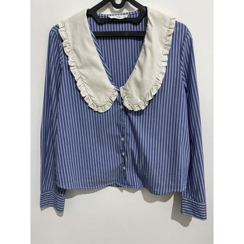 Mango Stripe Shirt Blue (bukan Zara)