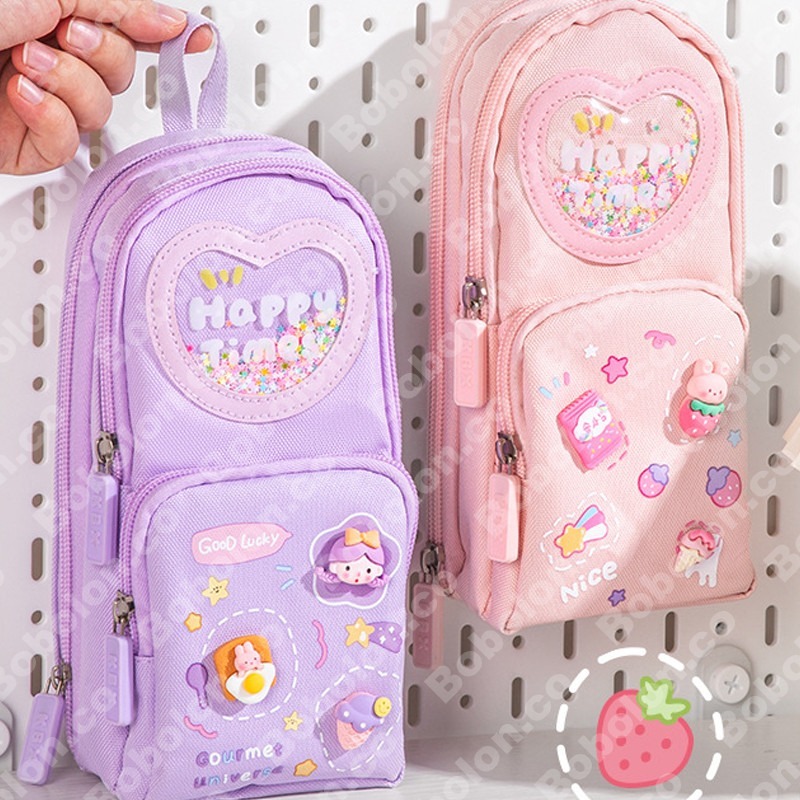 

ATH Promosi Terbatas !!! Tempat Pensil Kotak 6 Ruang3D Anak Perempuan Lucu Besar Kotak Kapasitas