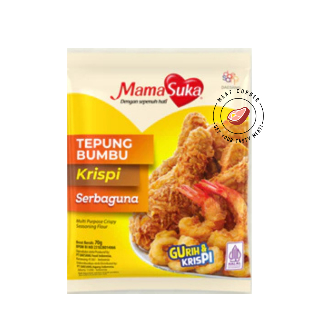 

MamaSuka Tepung Bumbu Krispi Serbaguna 70gr. Meat Corner Kota Bambu