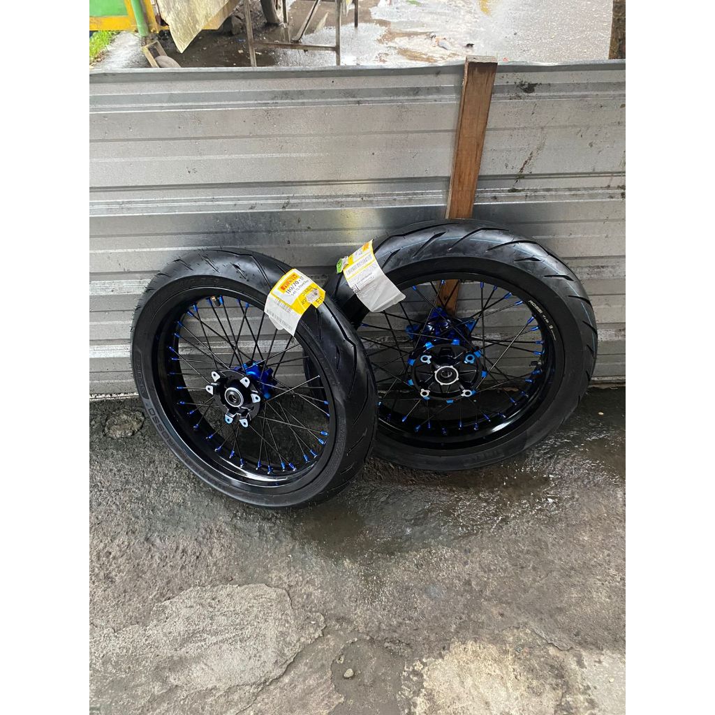 Wheelset CRF Supermoto 250/300 Ban Pirelli Baru Ring 17