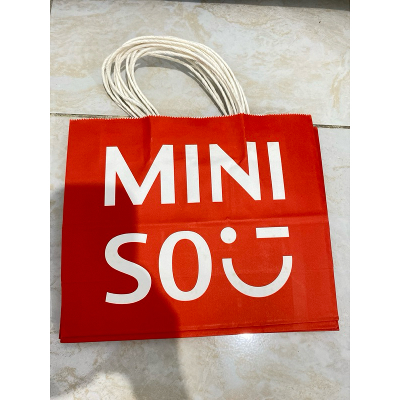 

paper bag miniso mini