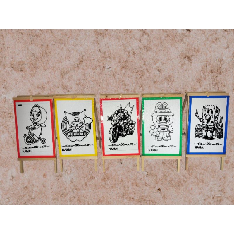 

PAKET isi 50 pcs ukuran JUMBO styrofom lukis anak ukuran 33x50