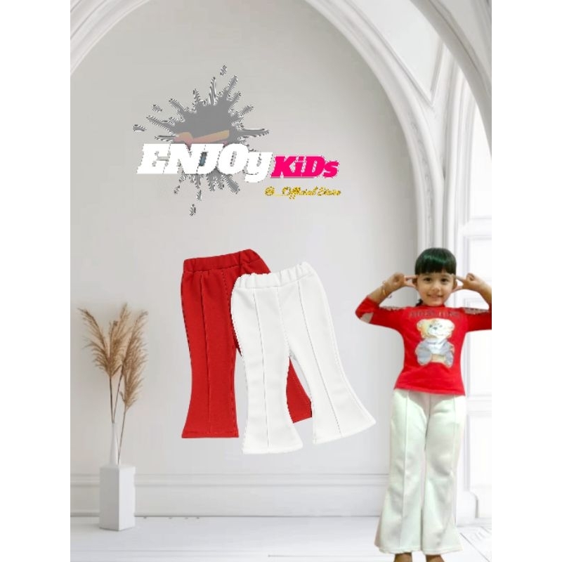 Cutbray Scuba anak Perempuan 1-7 tahun katun Scuba merah putih kekinian